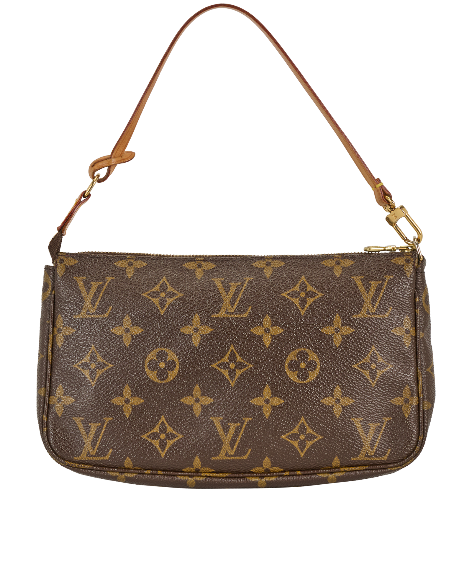 Pochette Accessoires, &pound;550, Handbags, Brown, Canvas, Back view